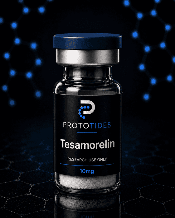 Tesamorelin — Growth Factors research compound, lyophilized powder, supplied with lot-specific documentation